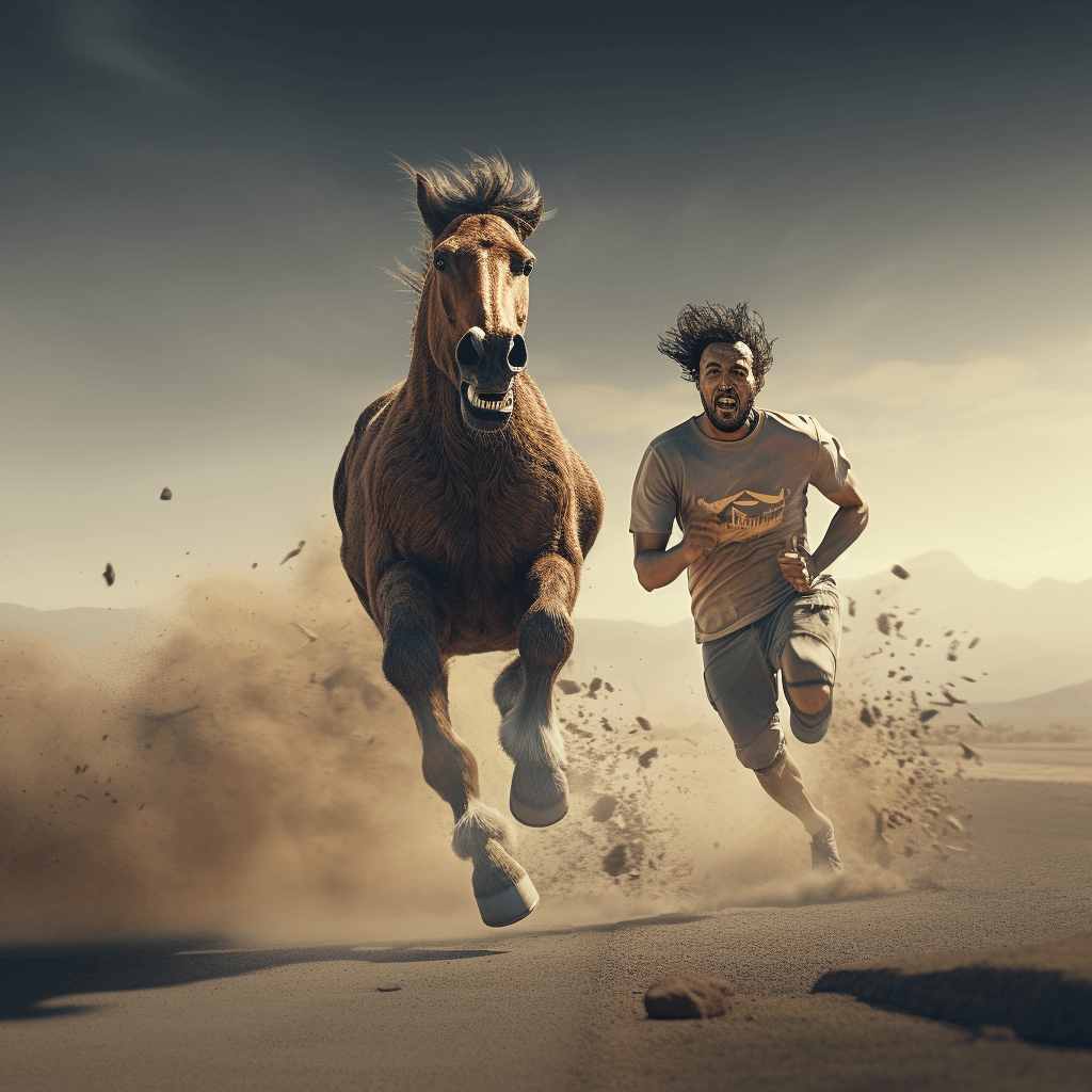 Outrun a horse